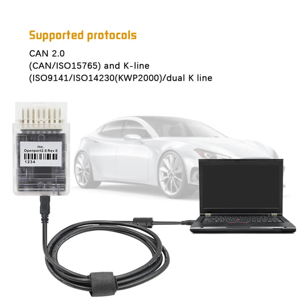 New2023 Openport 2.0 ECU Flash open port USB 2.0 Auto Chip Tuning OBD2 Car