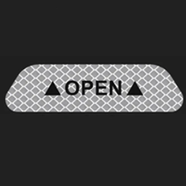 New 4PCS Open Reflective Tape Warning Mask Sticker Improve Night Visibilty