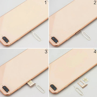 1-100PC Universal Anti Loss Pin Eject Sim Card Tray Open Pin Needle Key Tool For iPhone 15 Samsung Xiaomi Redmi Huawei