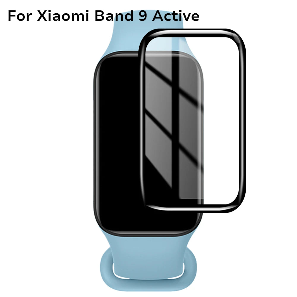 1-10PC 9D Curved Full Coverage Anti-Scratch Clear Soft Film For Xiaomi Mi Band 9 Active Miband9 9Pro Smartband Screen Protector