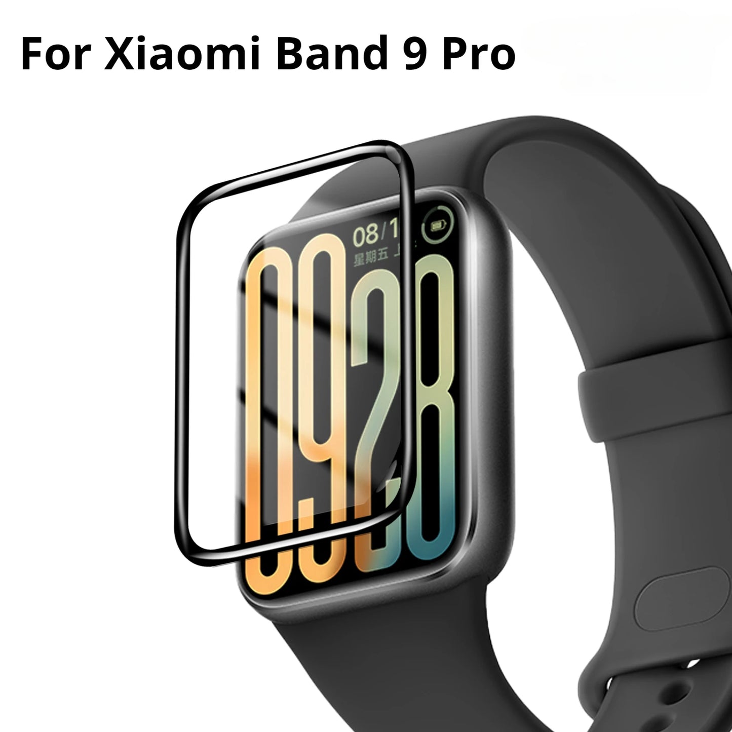 1-10PC 9D Curved Full Coverage Anti-Scratch Clear Soft Film For Xiaomi Mi Band 9 Active Miband9 9Pro Smartband Screen Protector