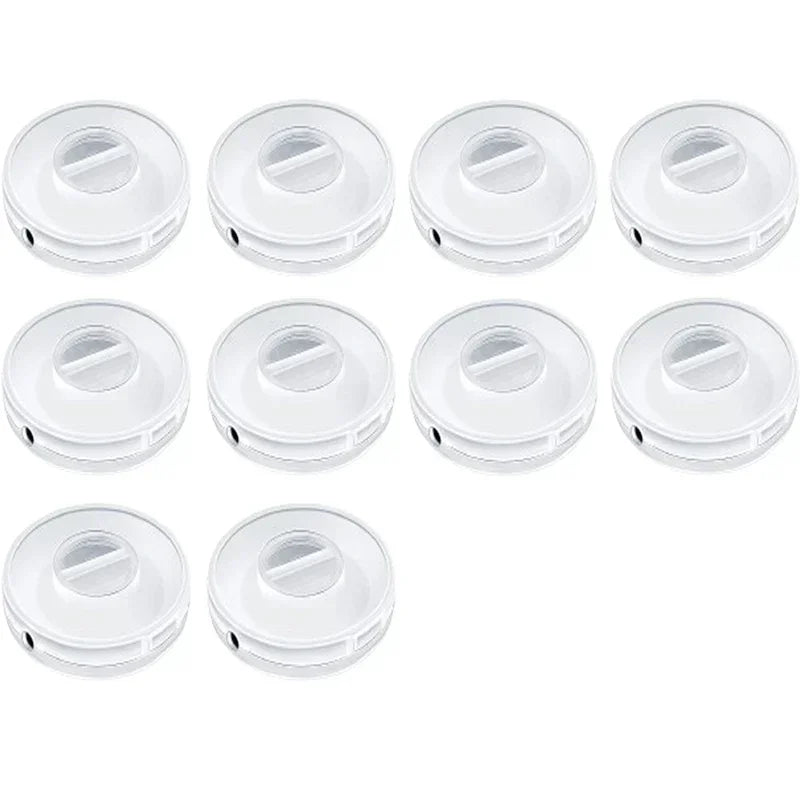 1-10PC Rotatable Cable Winder Box Portable Round USB Data Cord Organizer Headphone Charging Line Management Storage Box