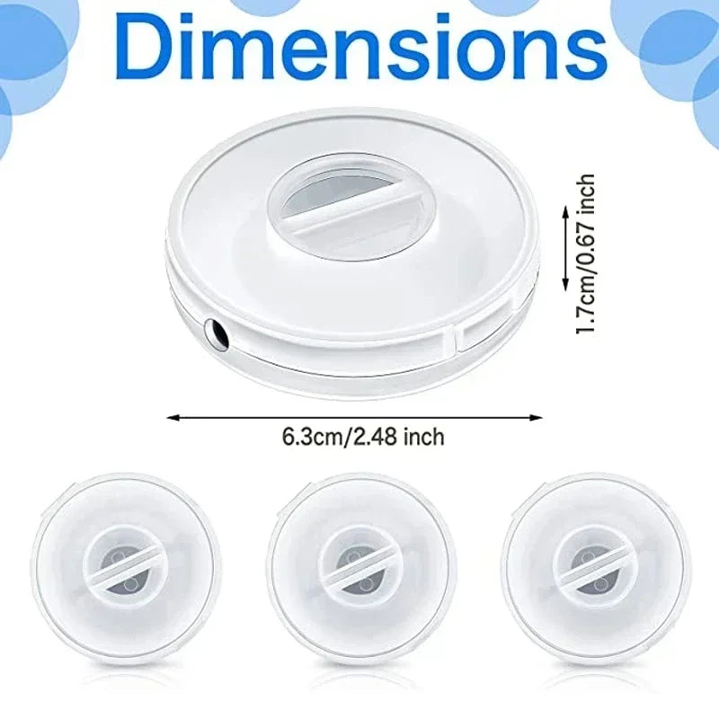 1-10PC Rotatable Cable Winder Box Portable Round USB Data Cord Organizer Headphone Charging Line Management Storage Box