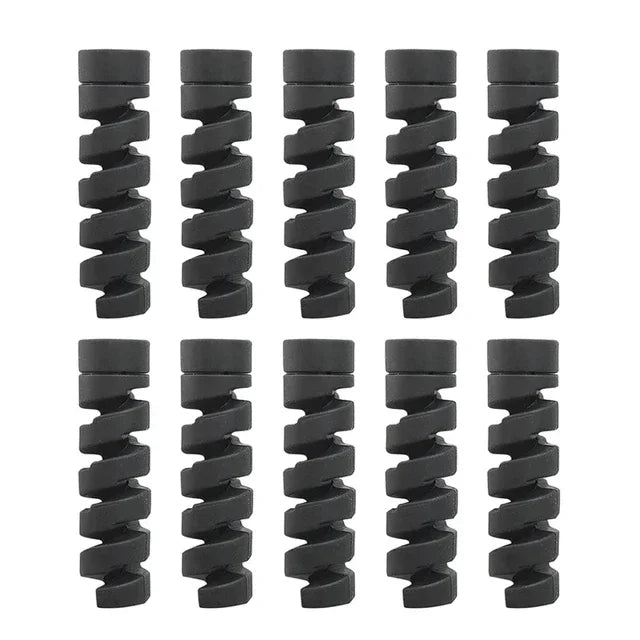 1-10PC Spiral Cable Winder Protector For iPad iPhone Charging Cord Management Holder Anti-fracture Wire Organizer Cover