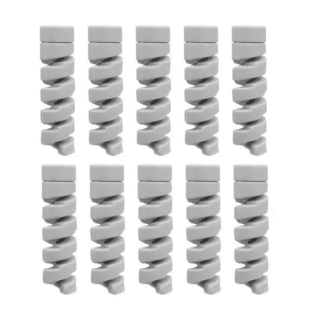 1-10PC Spiral Cable Winder Protector For iPad iPhone Charging Cord Management Holder Anti-fracture Wire Organizer Cover