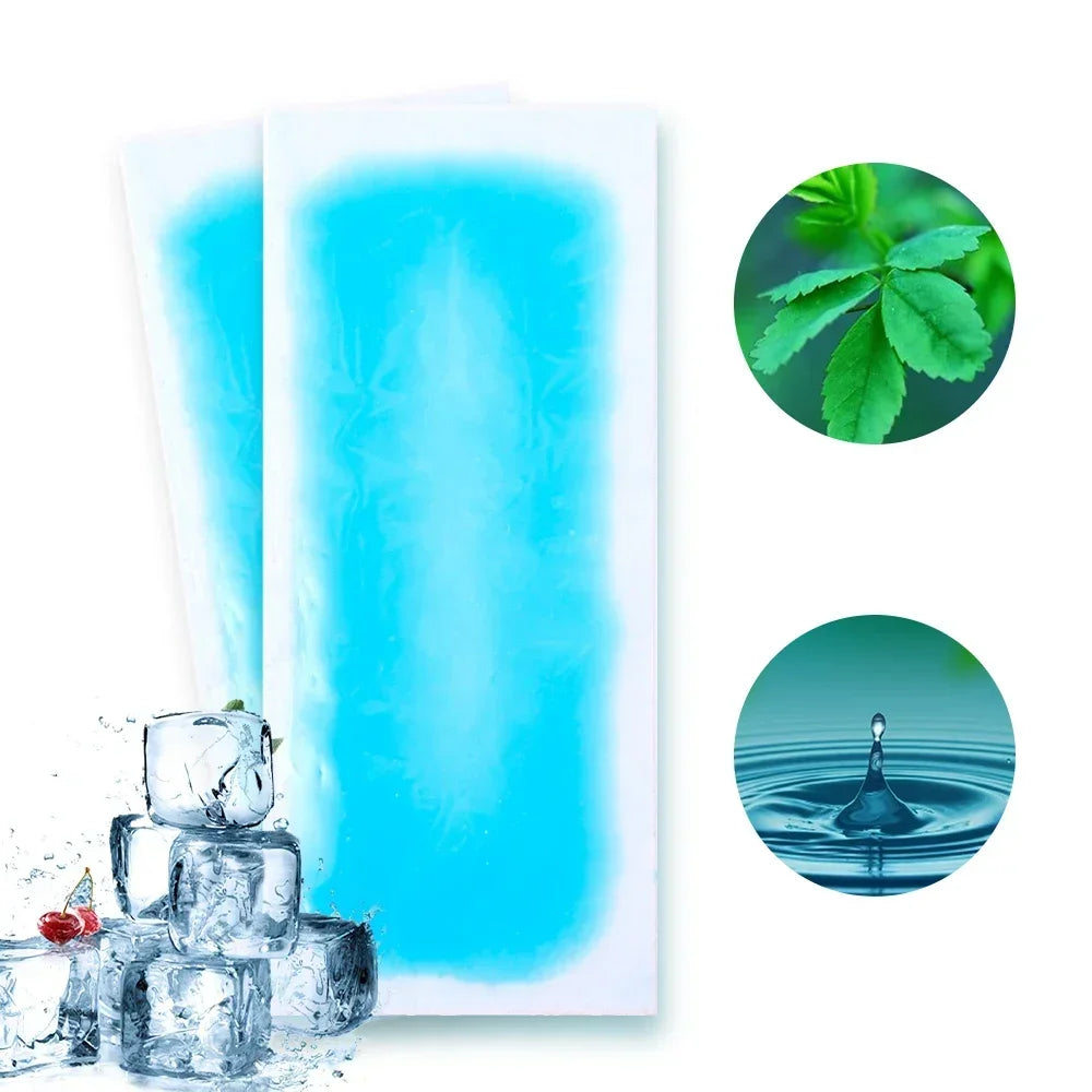 1-10Pack Mobile Phone Cooling Patches Multifunction Lower Temperature Hydrogel Cooling Sticker For Kids Adult Cellphones Cooler