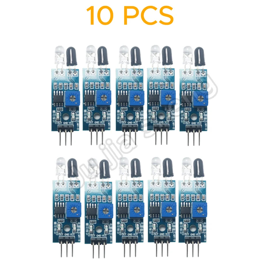 1-10pcs IR Infrared Obstacle Avoidance Sensor Module Arduino Smart Car Robot Photoelectric Reflective Sensor Tracking Vertical