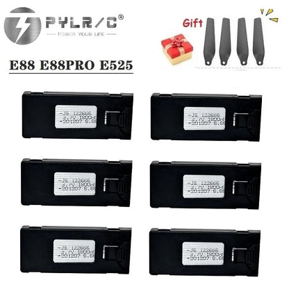 1/2/3/5/10Pcs 3.7V 1800Mah RC Drone Battery Accessory For E88 E88PRO Ls-E525 E525 PRO Mini Uav Drone Battery Special Rc Part