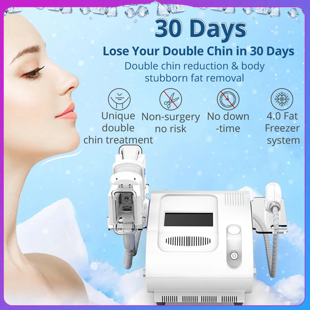 PC 1/2/3 Handles Freezing Fat Cool Sculpting Double Chin Removal Slimming M