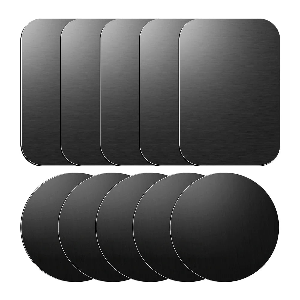 PC 1/2/5/10pcs Magnetic Metal Plate Disk Car Phone Holder Stickers Magnetic Patch Sticker  Tablet Mobile Phone Car Stand Mount