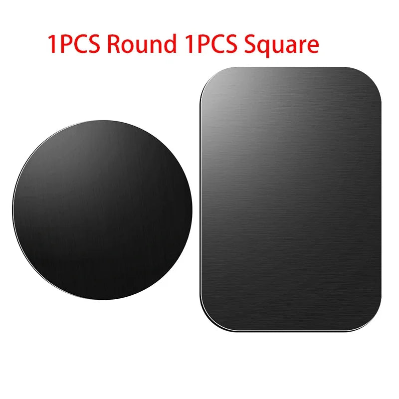 PC 1/2/5/10pcs Magnetic Metal Plate Disk Car Phone Holder Stickers Magnetic Patch Sticker  Tablet Mobile Phone Car Stand Mount