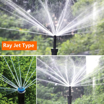 1/2" Female Thread Automatic Retractable Misting Sprinkler Lawn Turf Irrigation Tool Gardening Buried Pop-Up Watering Sprinkler