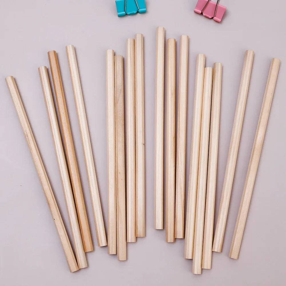 1-20PC HB Pencil Natural Hexagon Wooden Lead Pencils Children Painting Drawing Sketch Writing Student Stationery Kid Supplies