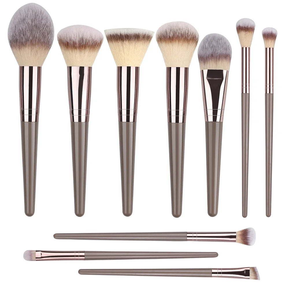 1-20PCS Makeup Brushes Set Eye Shadow Foundation Blush Highlighter Concealer Female Beauty Tool Puffs Beauty Sponges Thumb Puffs