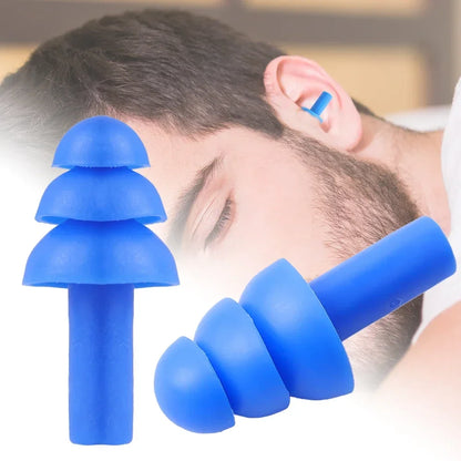 1/20Pairs Ear Plugs Sleeping Noise Cancelling Earplugs Summer Waterproof Swimming Hearing Protector Reusable Silicone Earplug