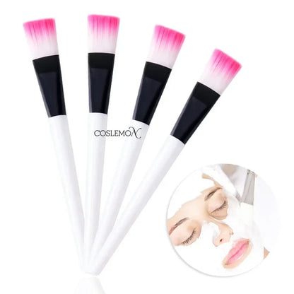 1/3/6pcs Face Skin Care Tools Mask Mud Mixing Brush White Acrylic Handle Fiber Hair Cosmetic Applicator DIY Beauty Tools