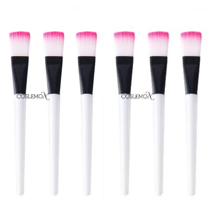 1/3/6pcs Face Skin Care Tools Mask Mud Mixing Brush White Acrylic Handle Fiber Hair Cosmetic Applicator DIY Beauty Tools