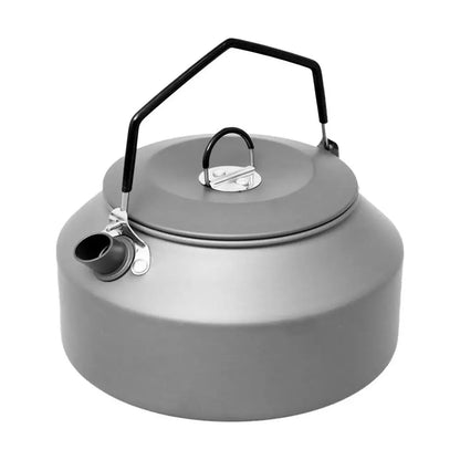 PC 1.35L Outdoor Camping Kettle Aluminum Alloy Fast Heating Tea Kettle Port