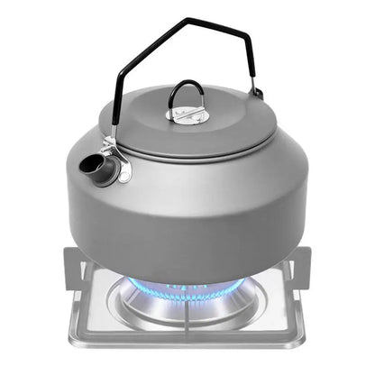 PC 1.35L Outdoor Camping Kettle Aluminum Alloy Fast Heating Tea Kettle Port