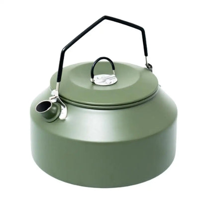 PC 1.35L Outdoor Camping Kettle Aluminum Alloy Fast Heating Tea Kettle Port