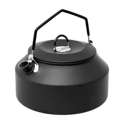 PC 1.35L Outdoor Camping Kettle Aluminum Alloy Fast Heating Tea Kettle Port