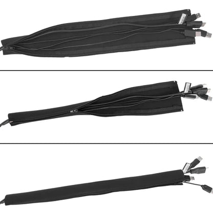 1-3Pcs Zipper Cable Sleeve Nylon Wire Management Organizer Sleeve Anti Fracture Protector  PC Computer Cord Management Covers