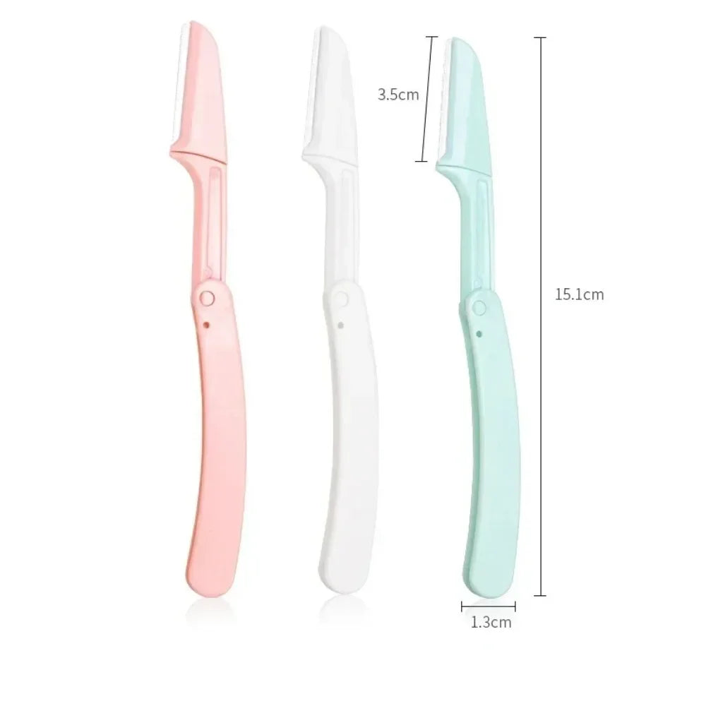 1/3pc Safe Folding Ladies Face Shaver Eyebrow Trimmer Blade Anti-Scratch Razor Makeup Tools Eyebrow Trimmer Face Razor  Women