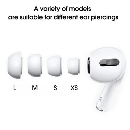 1-4Pairs Soft Silicone Earphone Tips Earplugs  Apple AirPods Pro 1 2 Anti-Slip Replacement Earbuds Headphone Accessories