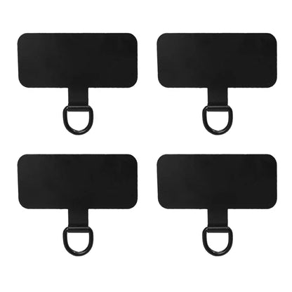 1-4Pcs Mobile Phone Lanyard Metal Patch Universal Replacement Tether Tabs Detachable Ultra thin Neck Cord Strap Cards Clip