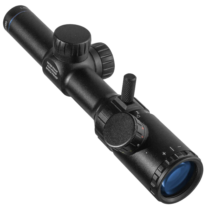 1-4X20 rifle scope  red with illuminated tactical rangefinder mask Caza rifle pocket mirror aerial rifle optical hunting