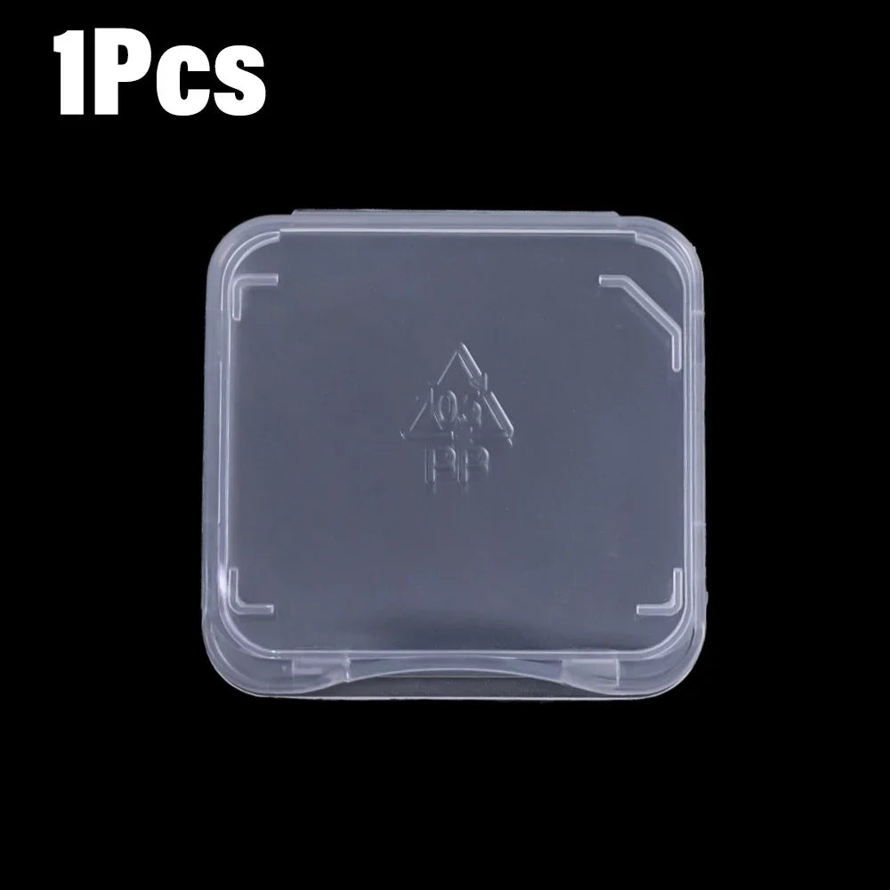 1/5/10/20PC Transparent Hard Plastic Mini SD/TF Memory Cards Case Holder Anti Lost Cards Pin Needle Protector Storage Box