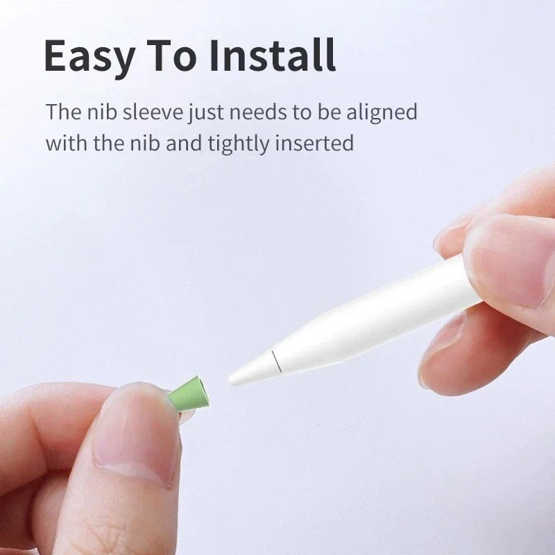 1/5/10PC Non Slip Pen Nib Protector Cover For Apple Pencil 1/2 Generation Stylus Pencil Tip Silicone Case Wear Resistant Sleeve