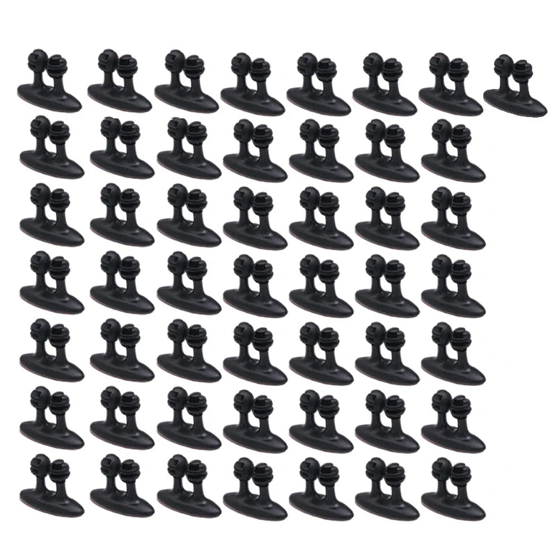 1-50PC Car Dashboard Cable Manager Hook For Charger Data Cord Headphone Line Desktop Wire Organizer Clips Wall Cable Clamps