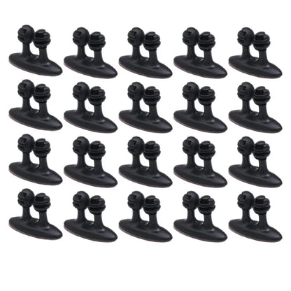 1-50PC Car Dashboard Cable Manager Hook For Charger Data Cord Headphone Line Desktop Wire Organizer Clips Wall Cable Clamps