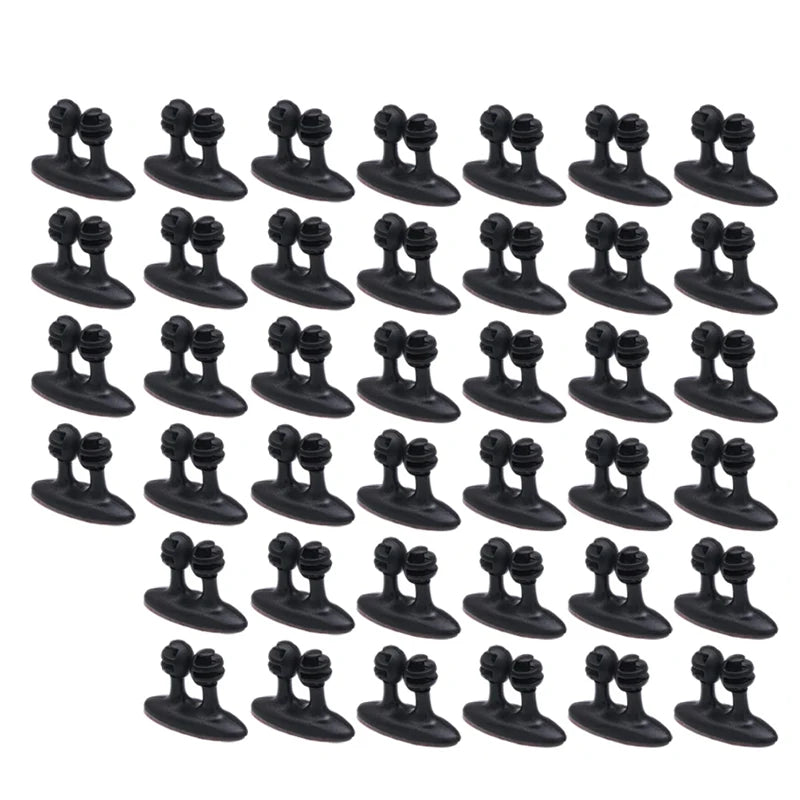 1-50PC Car Dashboard Cable Manager Hook For Charger Data Cord Headphone Line Desktop Wire Organizer Clips Wall Cable Clamps