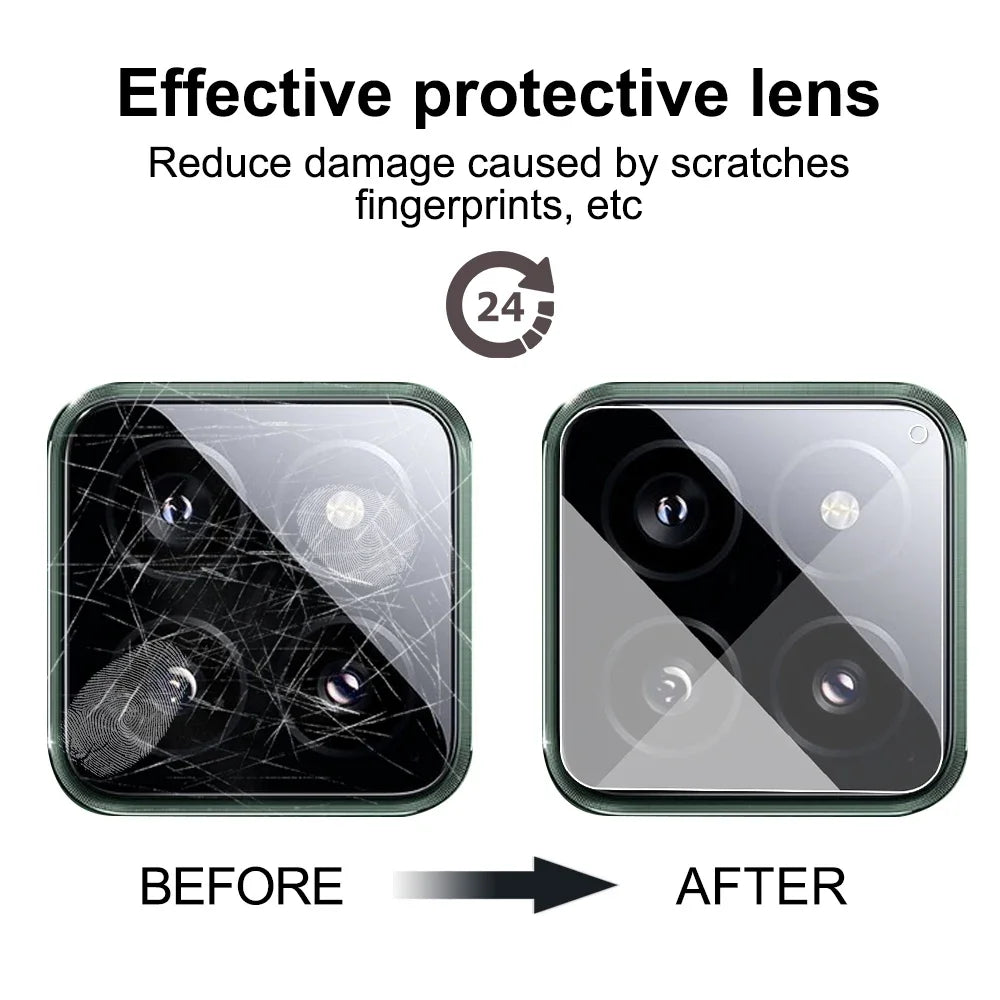 1-5PC Full Cover Tempered Glass  Xiaomi 14 Back Camera Lens Protector Anti-scratch Protective Glass Films For Xiaomi Mi 14