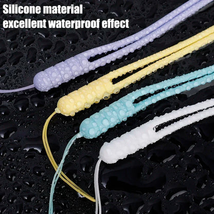 1/5PC Silicone Wrist Straps Hand Lanyard For Mobile Phones Camera Keys Cord Chain Universal Anti Lost Hanging Rope Keychain