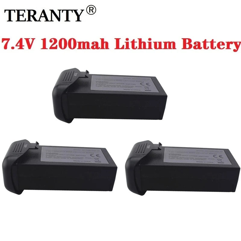 1-5Pcs For HS120D RC Drone Battery Original 7.4V 1200mAh Lipo battery Quadcopter Spare Parts For HS120D Drone Battery