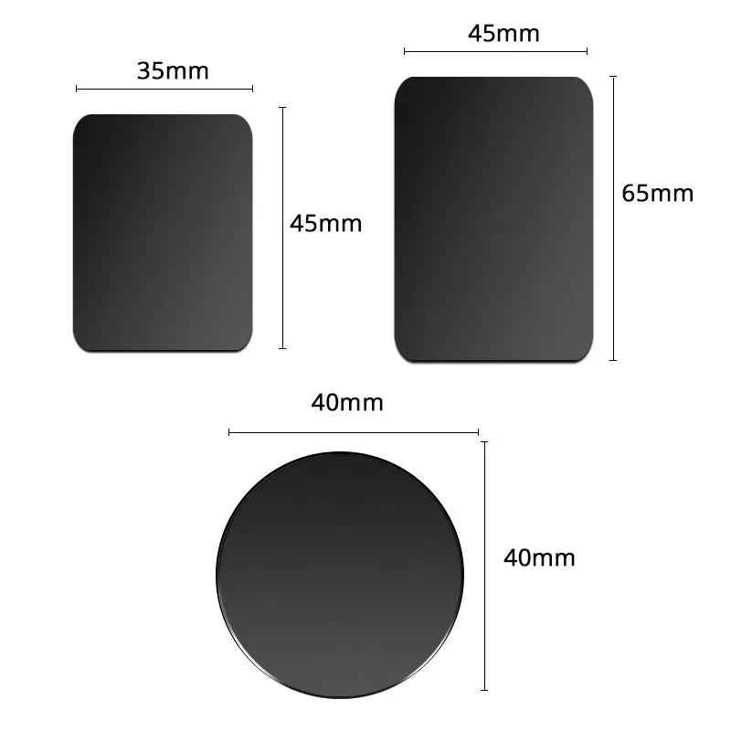 PC 1/5Pcs Thin Metal Plate Disk For Magnetic Car Phone Holder Iron Sheet Sticker Disk For Magnet Tablet Desk Phone Car Stand Mount