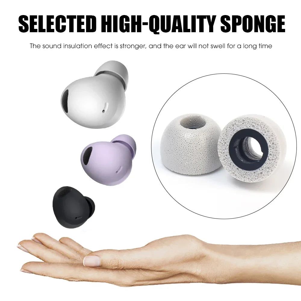 1-6Pairs S M L Memory Foam Earplugs For Samsung Galaxy Buds Pro Anti-Slip Replacement Earbuds Earphone Ear Pads Caps Eartips