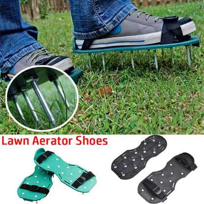 1 Pair Gardening Soil Loosening Shoe Lawn Nail Shoes Garden Inflatable Soil Loosening Shoes Self-leveling Epoxy Gardening Tools