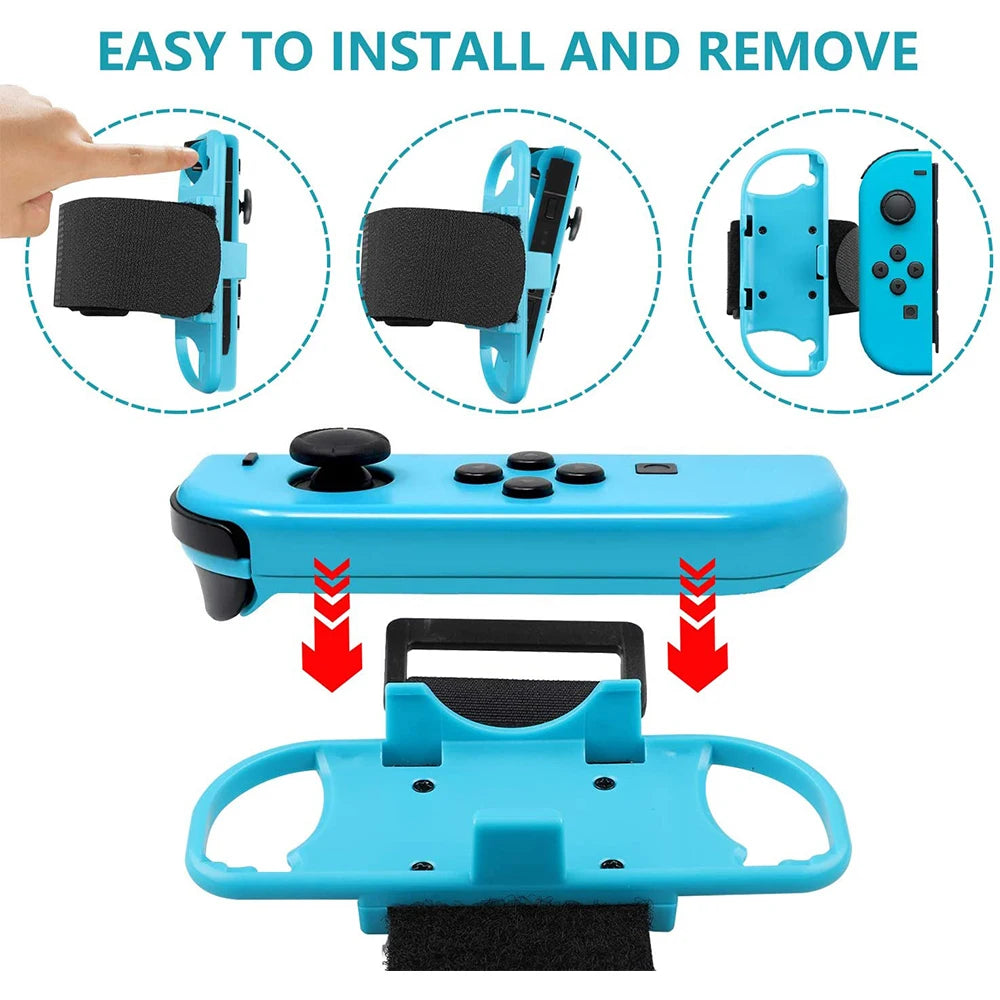 1 Pair Just Dance Band Adjustable Joy-Con Controller Elastic Dance Wrist Band Fit Strap Wristband For Nintendo Nintend Switch