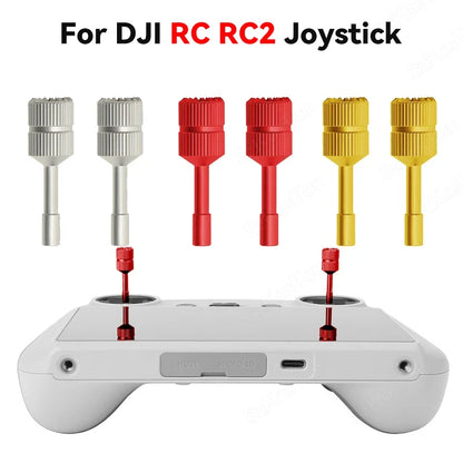 1 Pair  DJI RC / RC 2 Remote Controller Extended Joystick Aluminum Thumb Stick Rocker  DJI Mini 3 4 Pro Drone Accessories