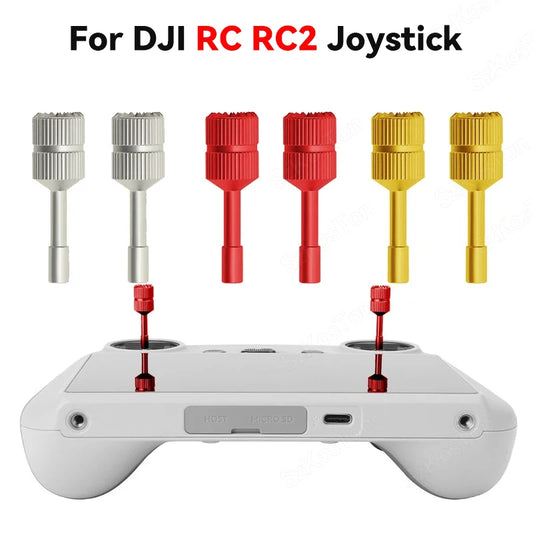 1 Pair  DJI RC / RC 2 Remote Controller Extended Joystick Aluminum Thumb Stick Rocker  DJI Mini 3 4 Pro Drone Accessories