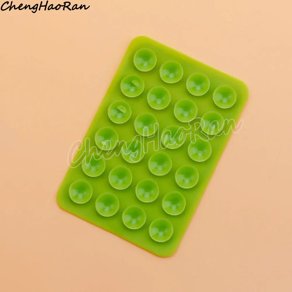 PC 1 Pc Double Side Silicone Suction Pad For Mobile Phone Fixture Suction Cup Backed Adhesive Silicone Rubber Sucker Pad Fixed Pad