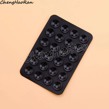 PC 1 Pc Double Side Silicone Suction Pad For Mobile Phone Fixture Suction Cup Backed Adhesive Silicone Rubber Sucker Pad Fixed Pad