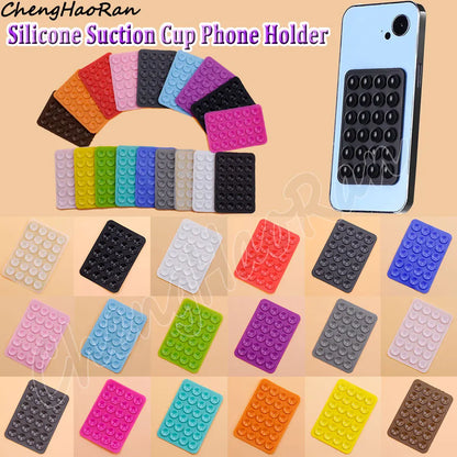 PC 1 Pc Double Side Silicone Suction Pad For Mobile Phone Fixture Suction Cup Backed Adhesive Silicone Rubber Sucker Pad Fixed Pad