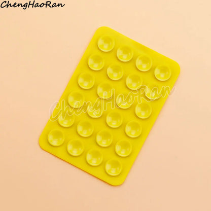 PC 1 Pc Double Side Silicone Suction Pad For Mobile Phone Fixture Suction Cup Backed Adhesive Silicone Rubber Sucker Pad Fixed Pad