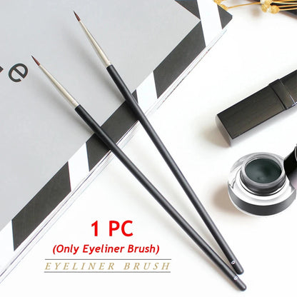 1 Pc Hot Women Beauty Mink Hair Black Fine Eyeliner Brush Eyebrow Cream Brush Eyeliner Pen Makeup Brushes Eyes Cosmetic Tools