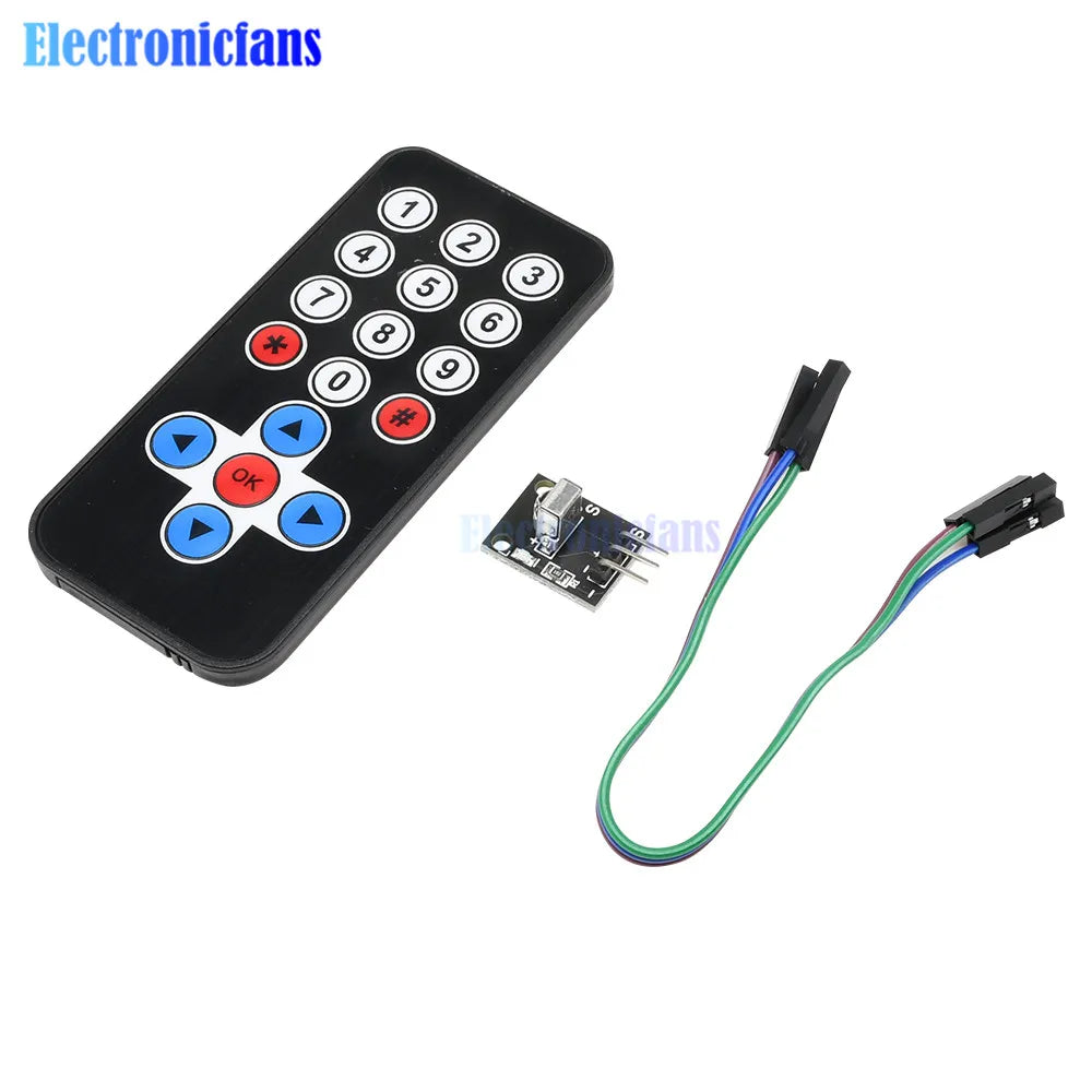 1 Set Infrared Remote Control Module Wireless IR Receiver Module DIY Kit HX1838 Smart Electronics for Arduino Raspberry Pi diy